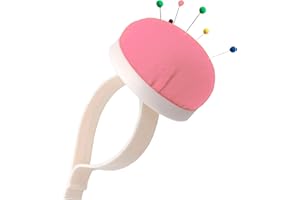 MARARDI Portaspilli per Bambola [Colore Rosa] Puntaspilli per Braccio con Bracciale in Plastica Imbottito Cotone - Cuscino per Spilli Portatile Per Cucito Artigianato Fai da te
