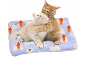 HIGYEE Beruhigende Decke für Katzen, Decke für Haustiere, Flanell, super weich und war, warmes Kissen für Hunde und Katzen, maschinenwaschbar, für Winter bei kaltem Wetter