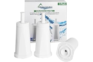 MAYLOVE Lot de 3 filtres à eau pour machines à café Sage SES 990/980/500/878/875/880/920/810, adoucisseur BES008 pour filtre à eau Sage Barista Express pour sauge Barista Pro