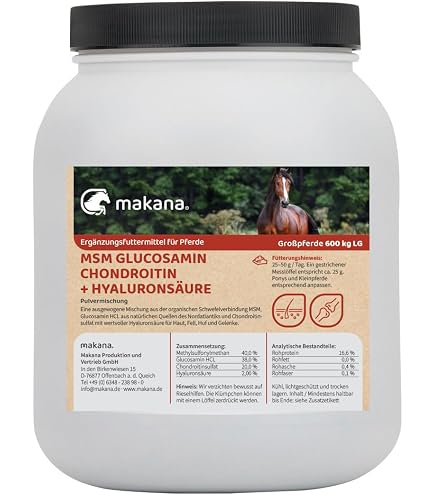 Makana Muskel PRO Pellets Für Pferde – 1,5 Kg Dose, Muskelaufbau Mit Mikroalgen, 18 Aminosäuren