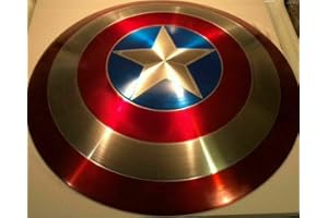 United Decor Escudo del Capitán América - Replica hecha a mano First Avenger Shield Metal Prop Shield