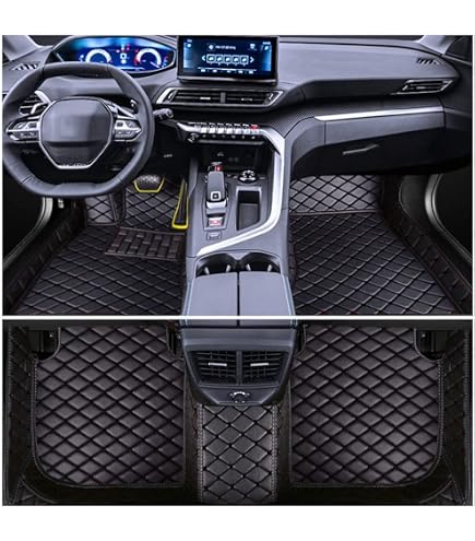 Tapis De Sol Voiture Sur Mesure Pour Renault Austral (2000-2025) - Personnalisés, Imperméables, Anti-dérapants - Noir/bleu