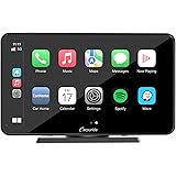 Carpuride Inalámbrico Apple CarPlay y Android Auto, 7" Pantalla Tactil Portátil Radio, Bluetooth 5.0/GPS/FM/Mirror Link/Siri/