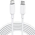 Anker Câble USB C vers USB C, Câble de Charge Rapide Powerline III USB-C vers USB-C (3m), Charge 60 W Power Delivery PD pour 