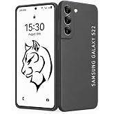 URUCHI Samsung S22 ile Uyumlu Kılıf, İ&ccedil;i Kadife Kaplamalı İnce Sıvı Silikon Kapalı Kamera Tam Koruma Yumuşak Silikon Kapak, G