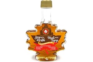 Sirop d'érable ambré bouteille feuille - 50 ml - pur à 100% - Les trésors d'érable