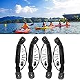 DELFINO Kayak Handle Carry Handles Mount Paddle with Screws and Bungee Cord, Canoe Boat Side Mount Carry Handle, Kayak Carry Handle, Ocean, Rowing Tool, Pescador, Emotion Kayaks Suitcase, 4 Pcs