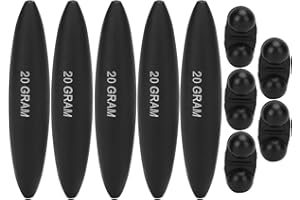 Mutuer Fishing Float 5Pcs Tragbare Eva Catfish Floats und Bell Fishing Zubehör High Strength Black(20g)
