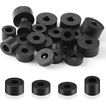 Entretoises Anti-vibrations QUARKZMAN - Lot De 4 Pièces Caoutchouc - 60mm Diamètre Extérieur - Pour Isolation Acoustique Et Stabilité