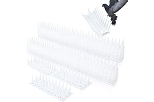 WONWOOD_DIRECT Pinchos Antipalomas 5.16 Metros, Pinchos para Palomas de Plástico 12 Piezas Antipalomas Espanta Palomas Pinchos Anti Gatos Anti Pájaros para Balcones, Jardines y Barreras Privadas
