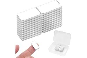 JINSION 20 Pezzi Magneti Neodimio Rettangolari,20 x 10 x 3 mm Calamite Potenti,Mini Calamite Rettangolari,Magneti Piccoli,Magnete al Neodimio Extra Forti,Calamite per Lavagna magnetica,Frigoriferi,DIY