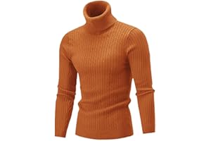 Minetom Rollkragenpullover Herren Rollkragen Pullover Langarmshirt Feinstrick Sweater Rollkragen Freizeit Slim Fit Basic Männer Pullover Turtleneck Sweater