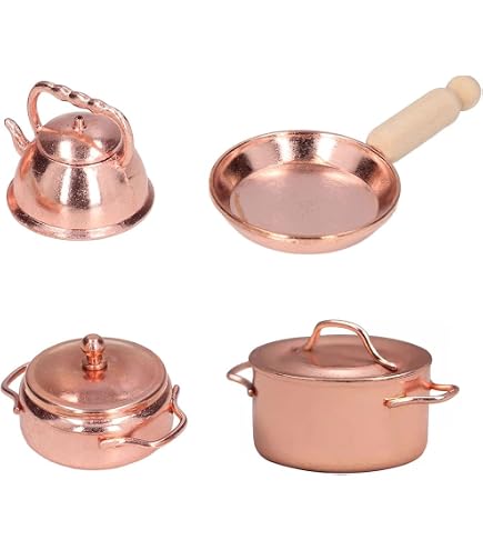 1 Set di Utensili da Cucina in Miniatura per Casa delle Bambole, Modello di Fornello a Gas, Accessori per Decorazione Casa delle Bambole, Giocattoli per Gioco di Ruolo  26