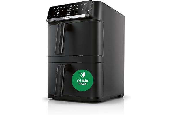 Air Fryer Series 6, XXL Double Stack 12 l, 2 x 6 l lådor med SYNC-funktion, MAFD661B0, 6 förinställda program, giftfri beläggning, metallinsida