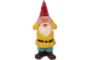 ‎BIRENDY Birendy Gartenzwerg DREI-Affen Süße Figuren Zwerg Gartendeko Gartenwichtel 19024 (Zwerg-Nichts-Sehen)