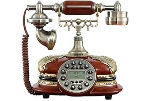 TelPal Antique Telephone Corded Home Office Hotel Phone Vintage Classic Decorative Landline Telephones