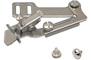 SINRAD Nähmaschine Presser, Haushaltsnähmaschinen Druckfuß, Verstellbarer Nähfuß, Saumhilfe für Nähmaschine, Edelstahl Saumfuß, Geeignet für Haushaltsnähmaschinen