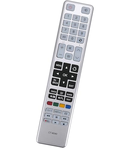 VINABTY CT-8040 Telecomando di ricambio per Toshiba 48L5441DG 40L5455R 40L5435DG 55L5447DG 48T5435DG 48L5443DG 40T5435DG 48L5435DG 40L5443DG 48T5445DG 40L5445DG 48L5445DG 55L5445DG 40L5441DG 40T5445DG