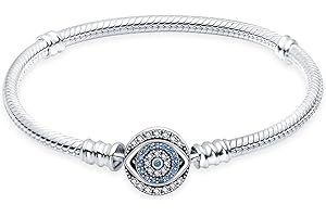 LNQOBU Pulsera para Mujer Plata de Ley 925,Pulsera Mariposa con Charm de Corazón Brillante, Pulseras Joyería (Con un Abalorio de Color)