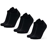 DANISH ENDURANCE Short Running Socks, Anti-Blister, 3 and 5 Pack | Short Running Socks, Breathable and Anti-Blister, Quick Dr