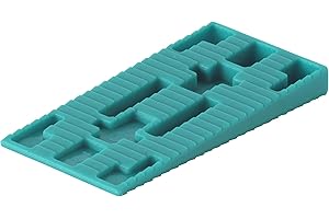 wolfcraft Set Abstandkeile aus Kunststoff I 8648000 I 120 Kunststoffkeile – ideal zum Einrichten von Dehnungsfugen - Made in Europe