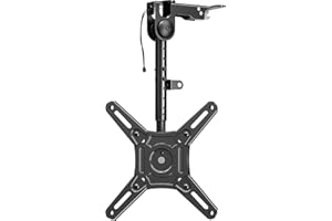 ELIVED Monitor & TV Deckenhalterung Klappbar für die meisten 14-42 Zoll Fernseher bis zu 10KG, max. VESA 200x200mm, Höhenverstellbare TV Halterung für Schrankwänden oder Schrägdach, EV3030