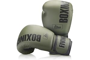 KUANG QUAN FIVING Pro Style Boxhandschuhe für Damen, PU-Leder, Training, Muay Thai, Sparring, Kampfsport, Boxsack-Handschuhe, Workout für Damen