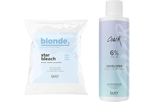 Dusy Star Bleach Blondierpulver 500g im Beutel + Dusy Professional Creme Oxyd 1000ml (6%)