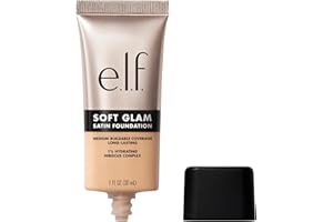 ‎E.L.F. e.l.f. Soft Glam Foundation, Mittlere Deckkraft, Langanhaltende & Aufbauende Foundation Für Ein Glattes, Seidenmattes Finish, Vegan & Tierversuchsfrei, 21 Light Neutral