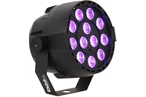 IBIZA LIGHT & SOUND IBIZA PAR-MINI-UV SCHWARZLICHT LED PAR SCHEINWERFER 12x2 WATT UV Spot Neon Effekt Effektscheinwerfer DJ Party Club Disco