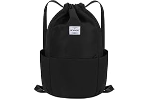 HAWEE Étanche Sac à Dos à Cordon Grand Sacs de Sport à Cordon de Serrage Sac à Dos Unisexe pour Femme Hommes Voyage Vie Quotidienne Plein Air Yoga Plage Natation