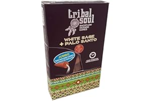 Tribal Soul White Sage & Palo Santo Backflow Incense Cones Single Packet