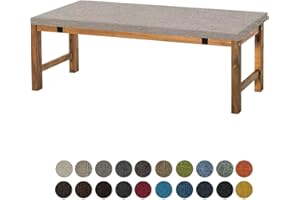 Aselbia Bankauflage Sitzkissen 70X35X5CM,Waschbare Rutschfestes Bankkissen Sitzauflage Bequeme Bankpolster für Bank, Fensterbank, Gartenmöbel, Terrasse, Drinnen,Grau