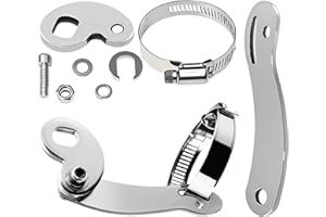 LUNOS 2 Set of Electric Bicycle Torque Arm Conversion Kit for Front Rear E-bike Motor Arm Bicycle Dropout Amplifier Cycling Accessory Stainless Steel