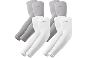 YQXCC 4 Pares Mangas del Brazo Protección UV - Cubierta de Tatuaje Mangas de Enfriamiento para Hombre Mujer Deportes Ciclismo Golf