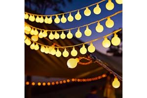 PAWARSO Catena luminosa a LED per esterni, 10 m, 100 LED, impermeabile, per matrimoni, Natale, balcone, decorazione per interni ed esterni