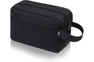 Aucuu Trousse de Toilette, Trousse de Voyage Homme, Organisateur Multifonction Imperméable Sac Cosmétique