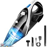DOFLY Aspiradora de Mano sin Cable Potente, Aspirador de Coche de 12V 120W  8500PA, Luz LED, Filtro Lavable, Aspiradora Recargable Portátil Profesional  en Seco y Húmedo para Hogar Oficina : Amazon.es: Hogar