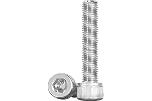 Drenky Socket Head Cap Screws Bolts 304 Stainless Steel Screws M5 X 40mm Socket Screws DIN 912 (ISO 4762) Cylinder Screws with Hexagon Socket, Pack of 20, M5 Fully Threaded Machine Screws