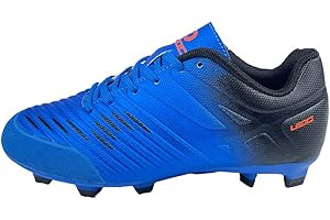 LEOCI Football Shoes - Kid's Anti-Slip Soccer Boots Toddler Outdoor Comfort Cleats