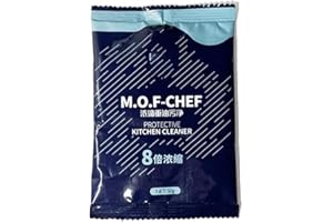 SIAPUDE Heavy Duty Degreaser Cleaner,Mof Chef Cleaning Powder,Mof Chef Protective Kitchen Cleaner,Mof Chef Cleaner Powder,Stubborn Stain Remover&Grease And Wax,Cleaner For Pots,Grill (1pcs)