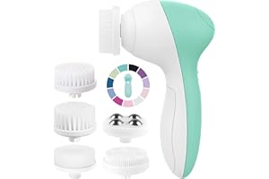 VISOFO Spazzola esfoliante per il viso, esfoliante per la cura della pelle, prodotti di bellezza, lavaggio elettrico, esfoliante, per donne, strumenti per la pulizia e lo scrub (opale)