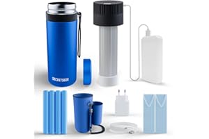 HOME CARE WHOLESALE Insulin Kühlbox Elektrisch, mit Akku 20000mAh Kühlbox Medikamenten Reise, USB Kühler 2–8 °C + 4 Biogel Kühlakkus, Mini Kühlschrank Insulin Reise Insulin Kühltasche, TSA Zugelassen