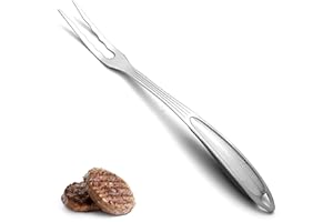 ReaNea Tranchiergabel aus Edelstahl – Fleischgabel mit langen, spitzen Zinken, robust & rostbeständig, komfortabler Griff, leicht zu reinigen – Ideal zum Tranchieren, Grillen & Servieren