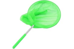 D.A.Y. REPUBLIC 34” Kids Extendable Fishing Mesh Net Butterfly Bug Insect Fish Crab Catcher with Telescopic Handle Garden Pond Toy, Ideal for Children Extendable from 37cm to 85cm