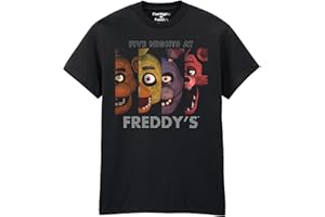 HEROES INC. Five Nights at Freddy’s Black T-Shirt – Official Licensed Adult Tee | Horror Game Graphic Shirt | Unisex Fit
