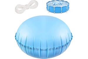 TECHEEL Pool Luftkissen Winter Poolkissen Poolkissen rund Poolkissen Winter Luftkissen 120cm Durchmesser für winterfeste Poolabdeckung Aufstellpools Aufblasbares Kissen