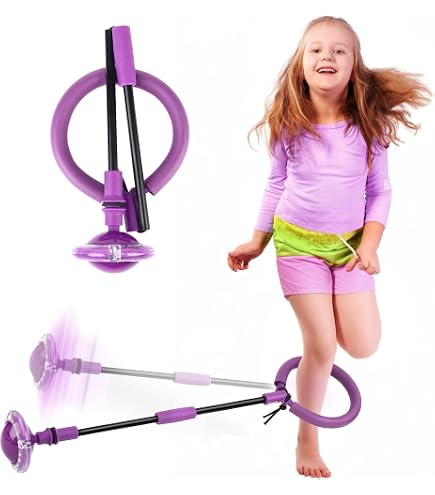 Pliable Anneau de Saut de Cheville Violet Coloré Anneau de Saut Clignotant Enfants Cheville Saut Boule Flash Saut Anneau Ball - Jeux - Jouets
