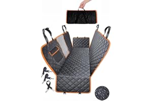 Zentaurus Funda Coche Perro Plegable - Protector Asiento para Perros - Cubre Asientos Trasero - Maletero - Accesorios Perros - Transportin Perro Coche - Cama Perro Coche - Transporte