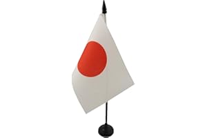 AZ FLAG Bandera de Mesa de Japón 15x10 cm - Banderina de Despacho Japonésa 10 x 15 cm
